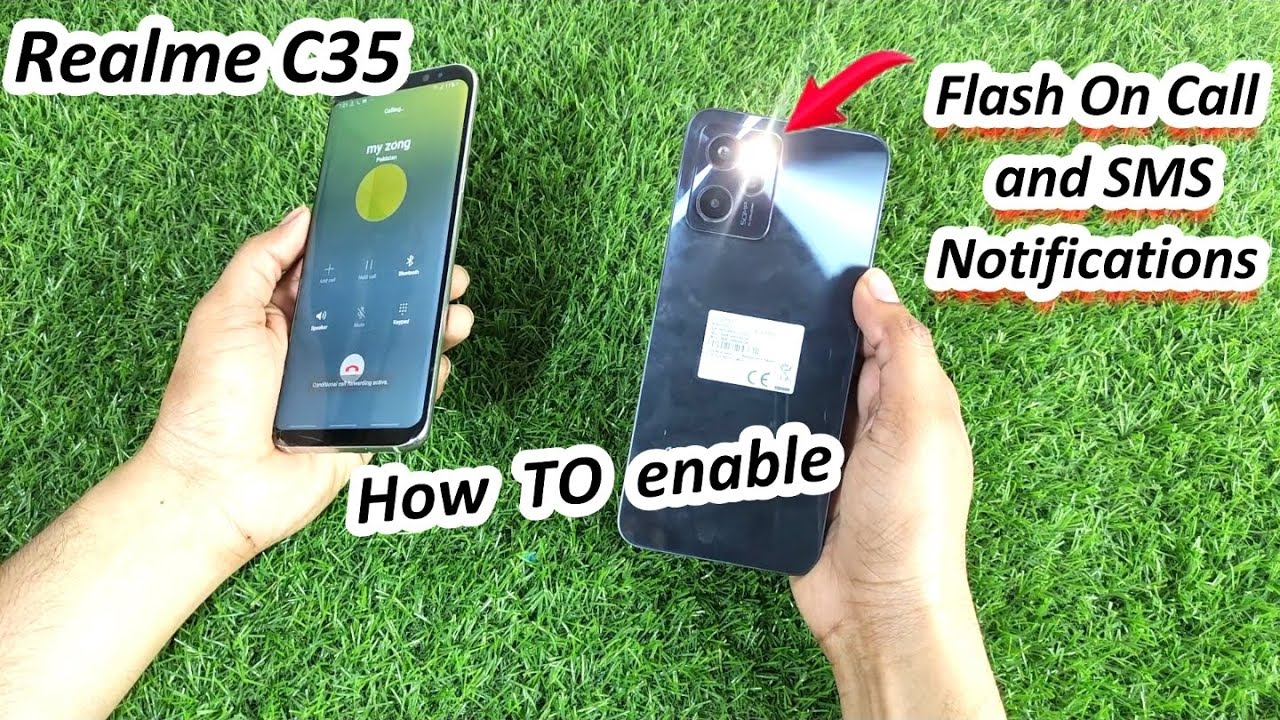 Настройка вспышки при вызове и SMS на Realme C35 / Как включить вспышку и SMS на Realme Mobile