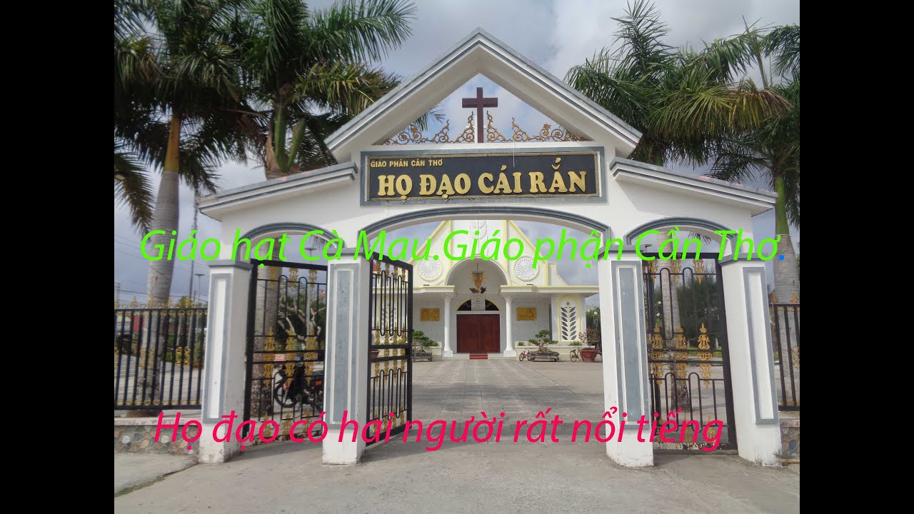 Nhà thờ  Cái Rắn.Hai người nổi tiếng.Đức Hồng Y GB Phạm Minh Mẫn và Cha  xứ Piô Ngô Phúc Hậu.