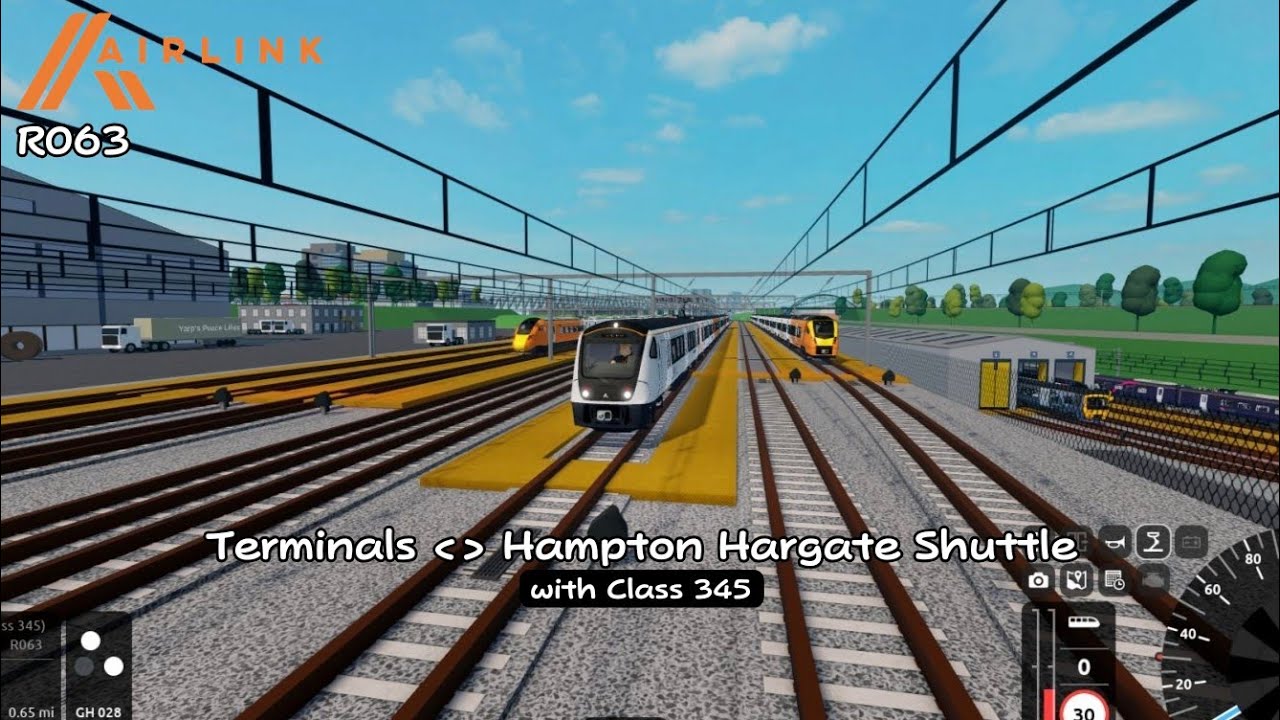 Terminals to Hampton Hargate Shuttle (R063) with Class 345 - SCR Roblox