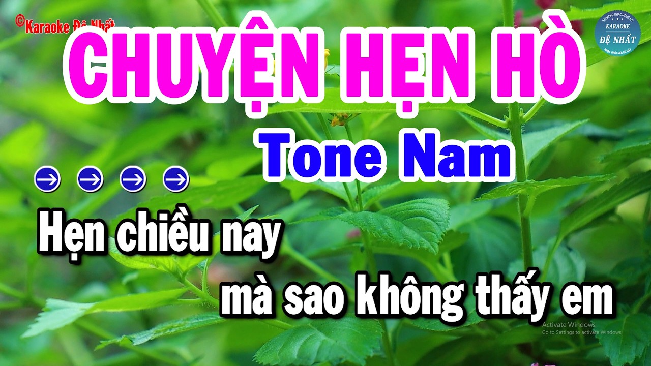 Karaoke Chuyện Hẹn Hò Tone Nam Nhạc Sống Trữ Tình Dễ Hát 2026 | Karaoke Đệ Nhất
