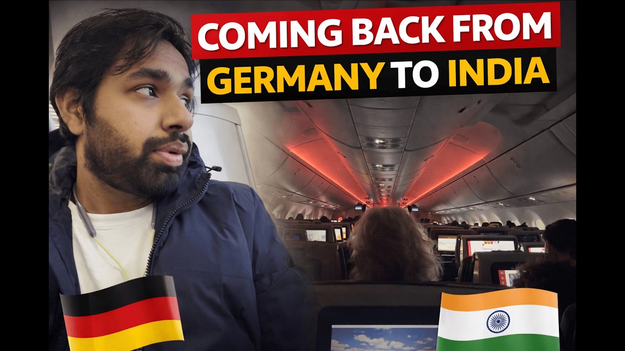 Coming Back from Germany to India 🇩🇪➡️🇮🇳 | Emotional Journey Home