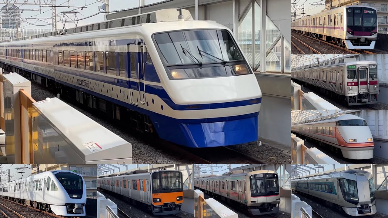 【りょうもうカルピスも登場！】複々線を駆け抜ける東武スカイツリーライン 高速通過集