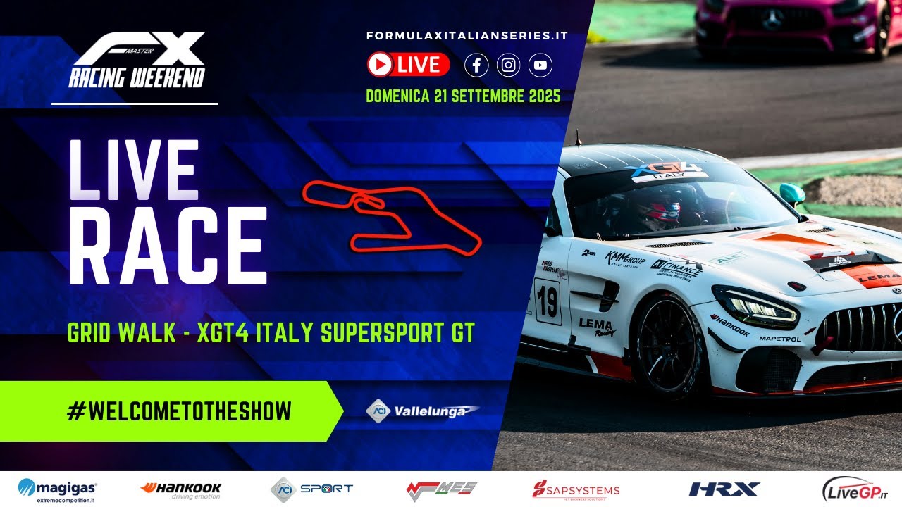 FX Racing Weekend | Grid Walk - X-GT4 Italy Supersport GT - Vallelunga 21/9/2025