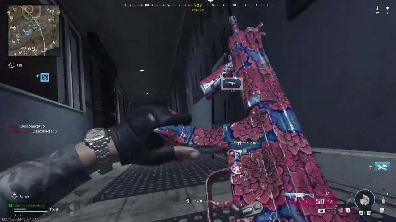 Jugando call of duty