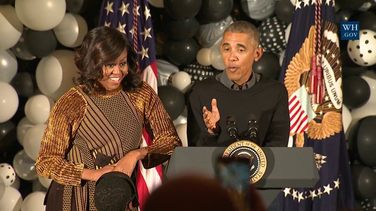 President Obama and the First Lady Welcome Children to Trick or Treat
