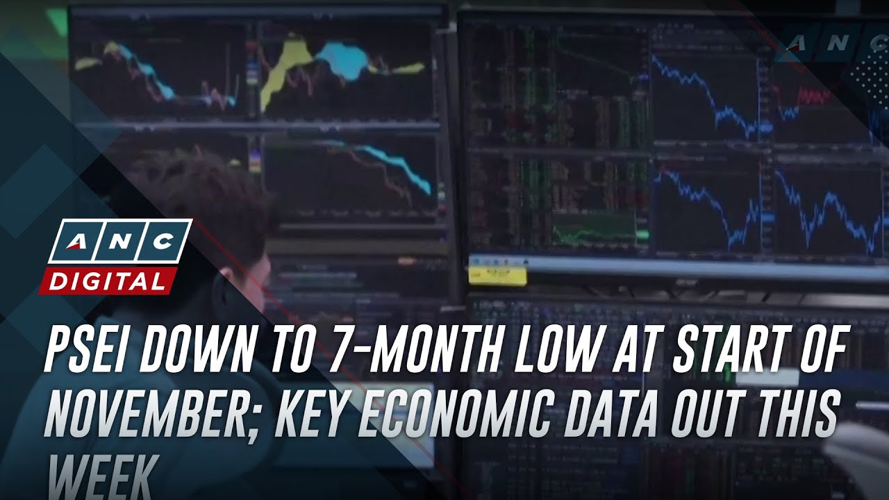 PSEi down to 7-month low at start of November; key economic data out this week | ANC