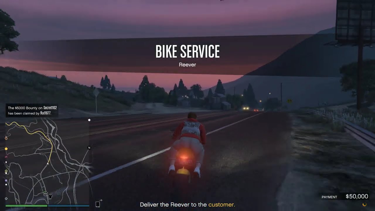 Deliver bike to customer | Grand Theft Auto V Enhanced online