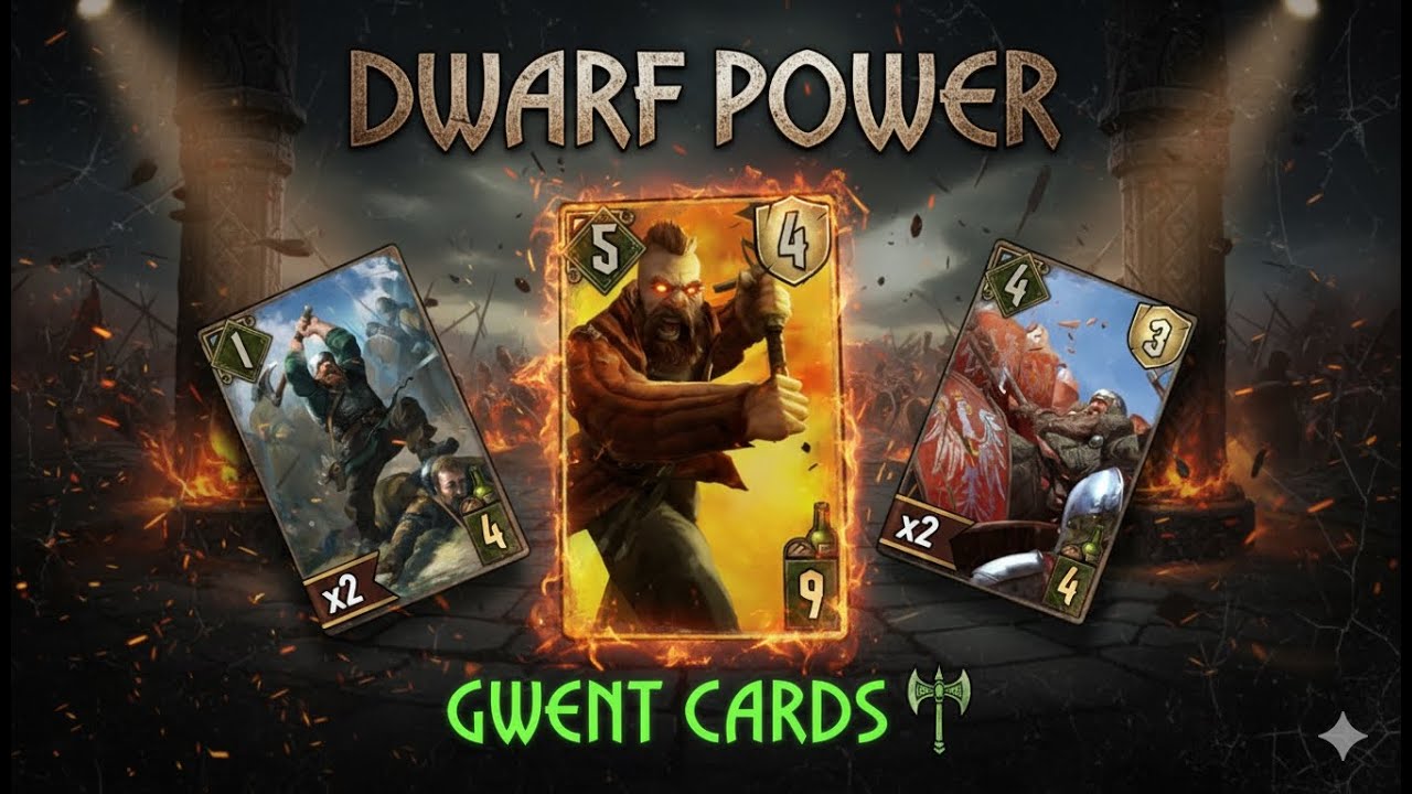 Gwent | Dwarf power! Scoiatael dwarf vs #nilfgaard #scoiatael NR #witcher Card Game26012514