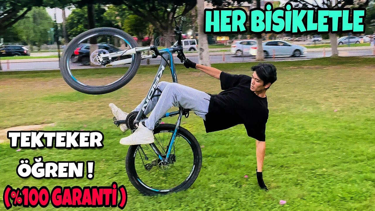 HER BİSİKLETLE TEKTEKER NASIL YAPILIR (%100 GARANTİ) TÜM AYRINTILAR / HOW TO WHEELİE