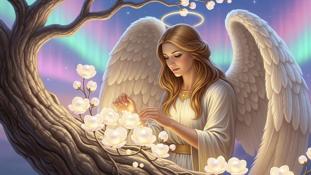 Aurora Meditation: European Celestial Garden & Luminous Angels  Dreamscape (4K Ultra HD)