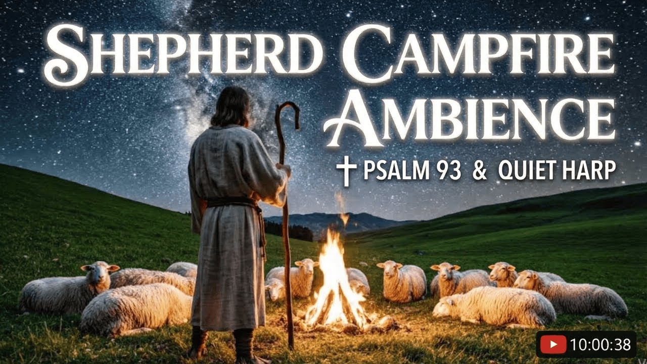 Sleep in God&rsquo;s Presence: Shepherd Campfire, Harp & Psalm 93 (Whispered)