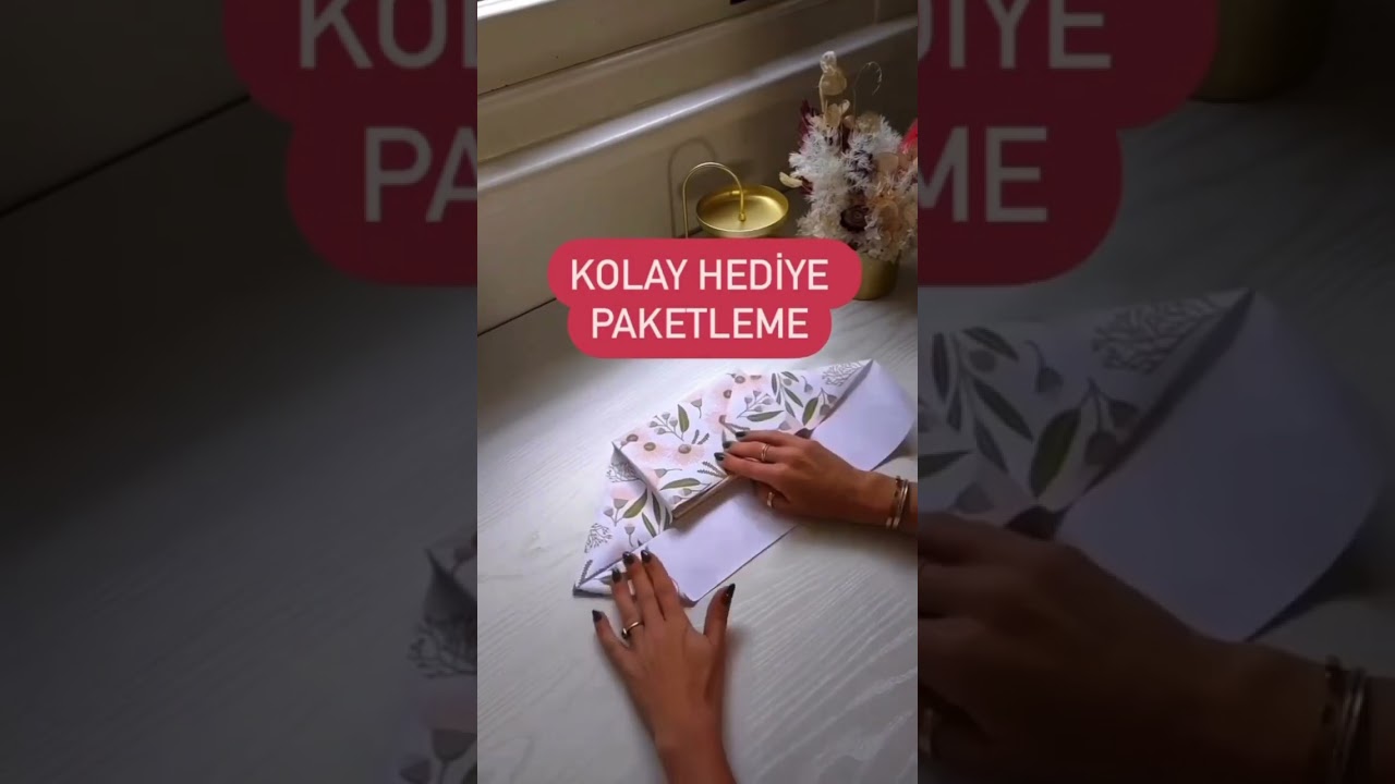 Hediye kitap paketleme #kitap #paket