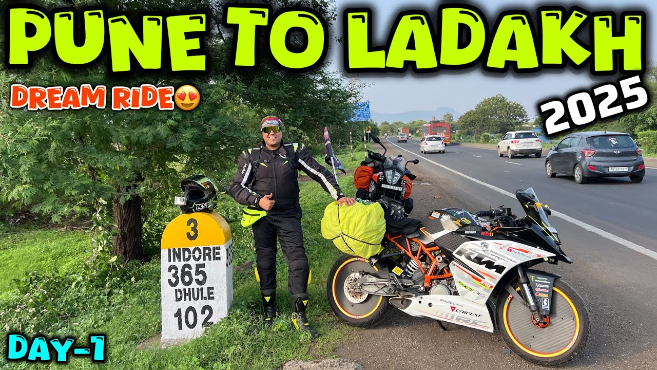 Pune To Ladakh Ride 2025😍| Dream Ride🔥| Gear Shifters India #ladakh #ladakh2025 #ktmrc390 #viral