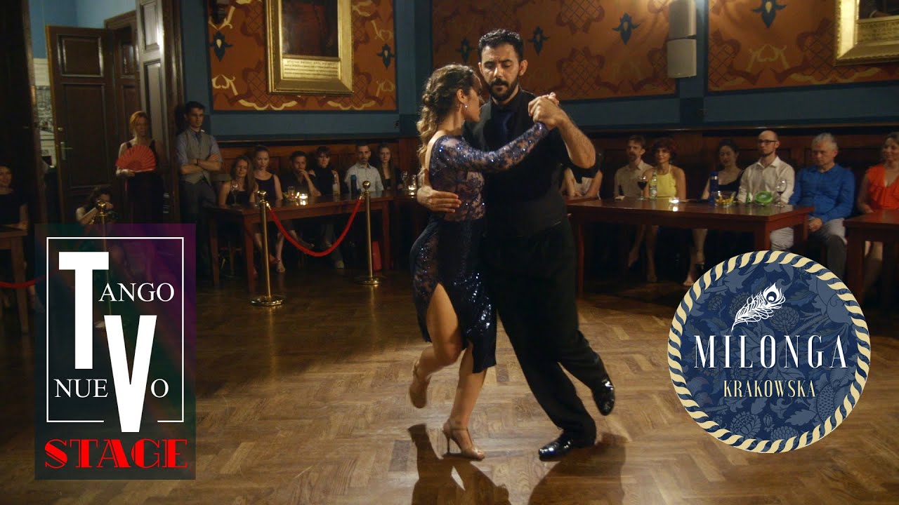 Adrian Ferreyra & Dulce Lauria dancing milonga at Milonga Krakowska 4/4
