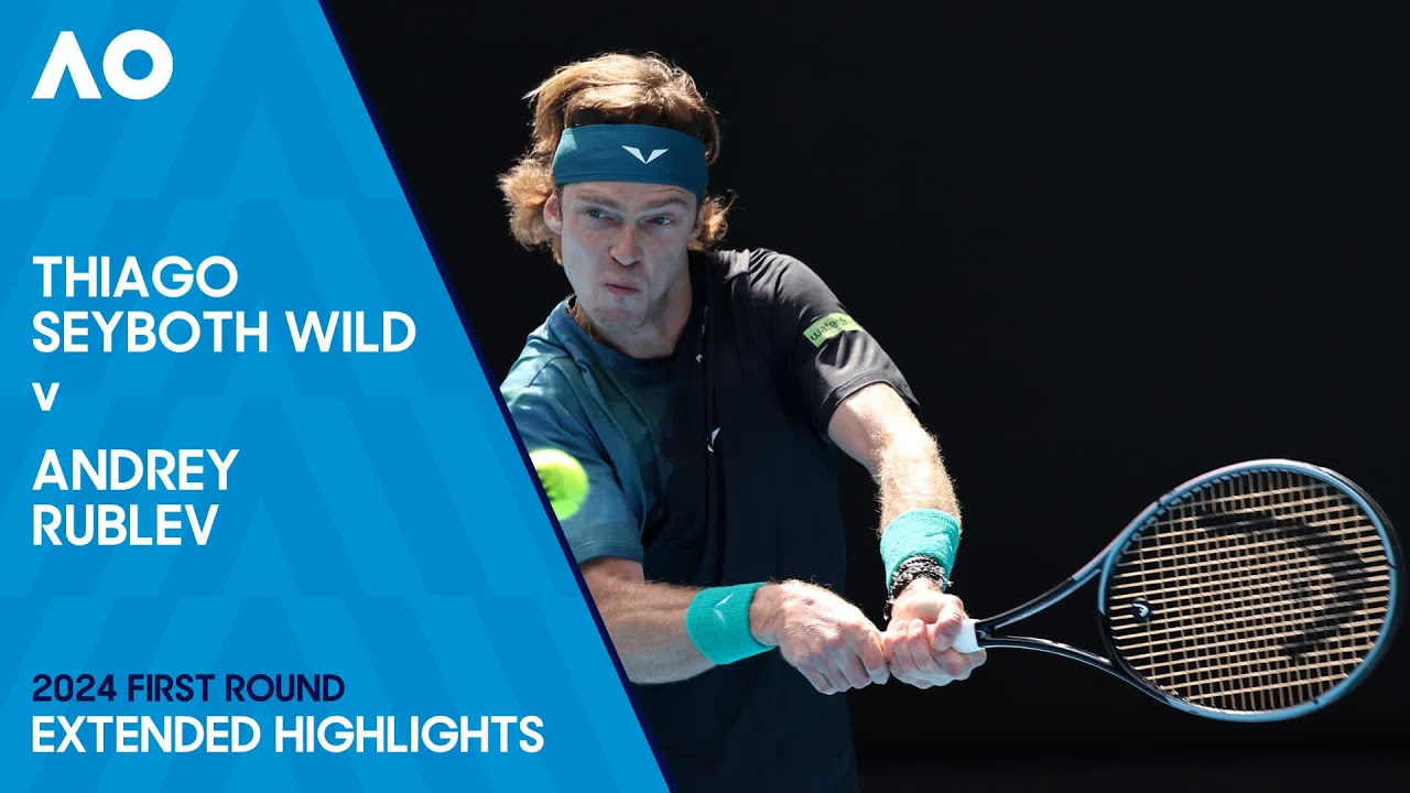 Thiago Seyboth Wild v Andrey Rublev Extended Highlights | Australian Open 2024 First Round