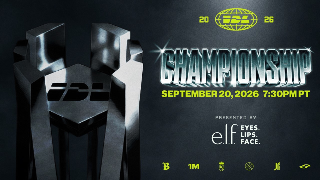 🔴 LIVE: IDL 2026 Championship | September 20, 2026 | Presented by e.l.f.