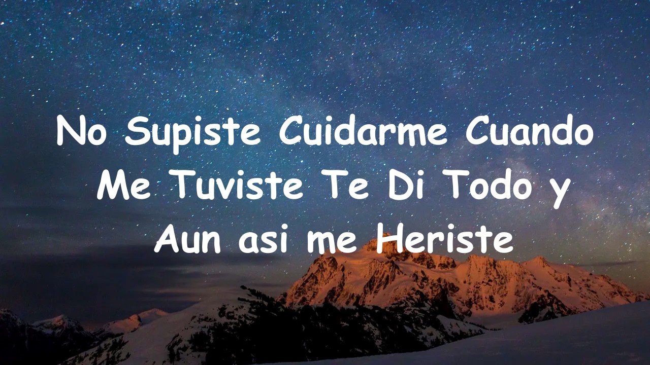 No Supiste Cuidarme Cuando Me Tuviste Te Di Todo y Aun asi me Heriste - CORRIDOS TUMBADOS IA