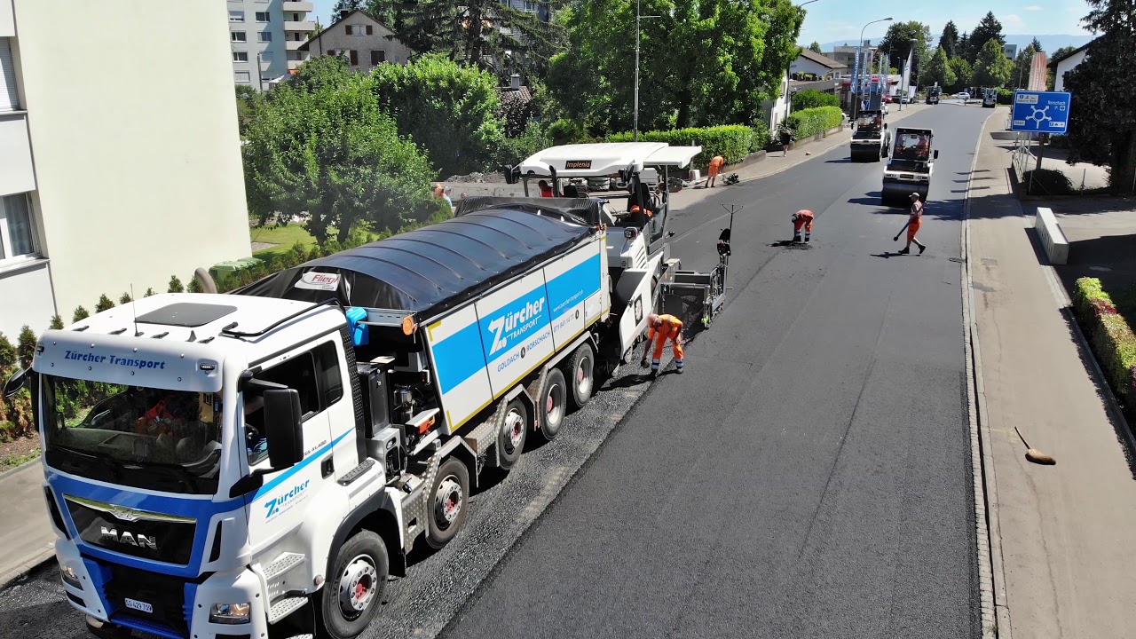 Belagseinbau Goldach - Implenia Schweiz AG - Zürcher Transport Goldach