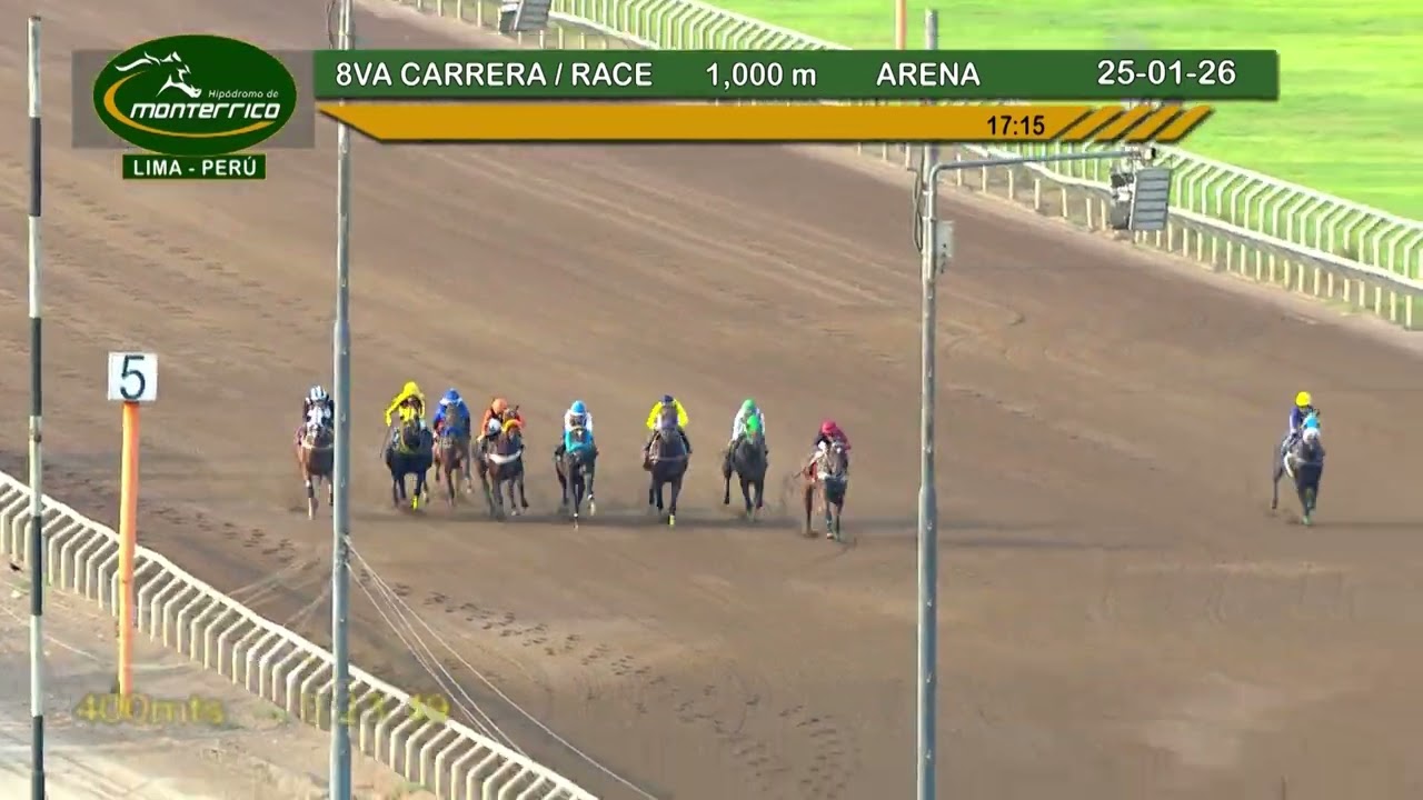 Hipódromo Monterrico - 8va Carrera 25 Enero 26