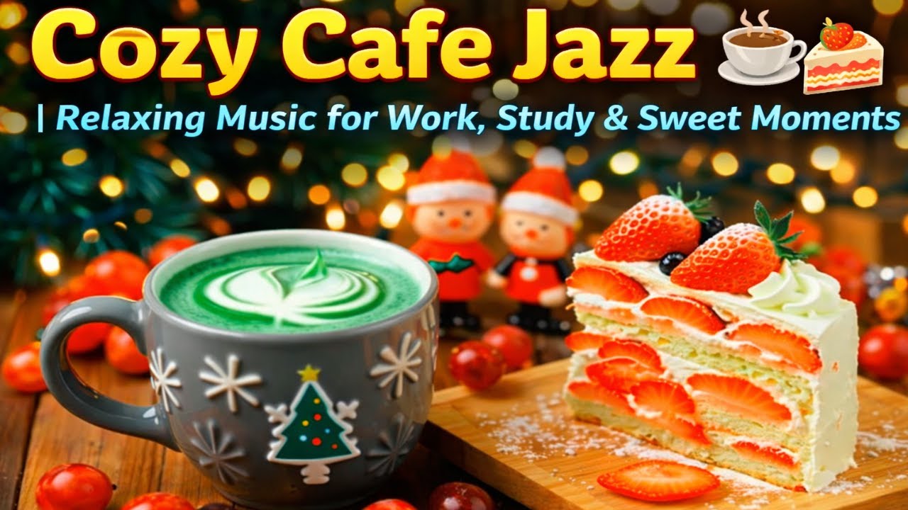 Cozy Cafe Jazz Piano ☕🍰 | Relaxing Music for Work, Study & Sweet Moments