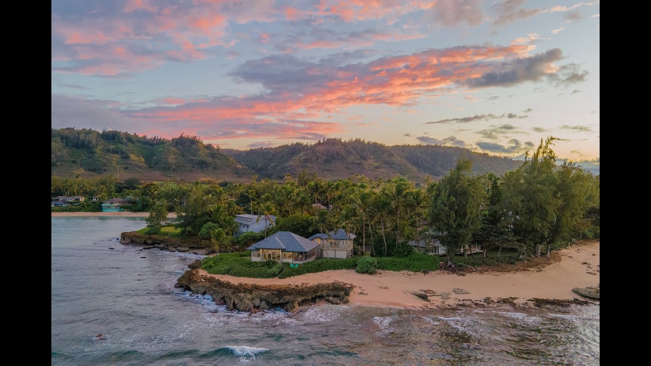 Kawela Bay, North Shore, Oahu Oceanfront estate property for sale - 57-319 Pahipahialua St, 96731