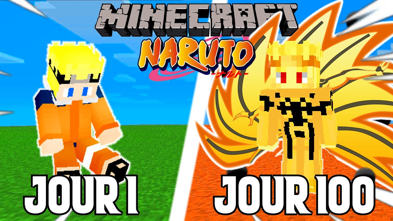 J'AI SURVÉCU 100 JOURS DANS MINECRAFT NARUTO !