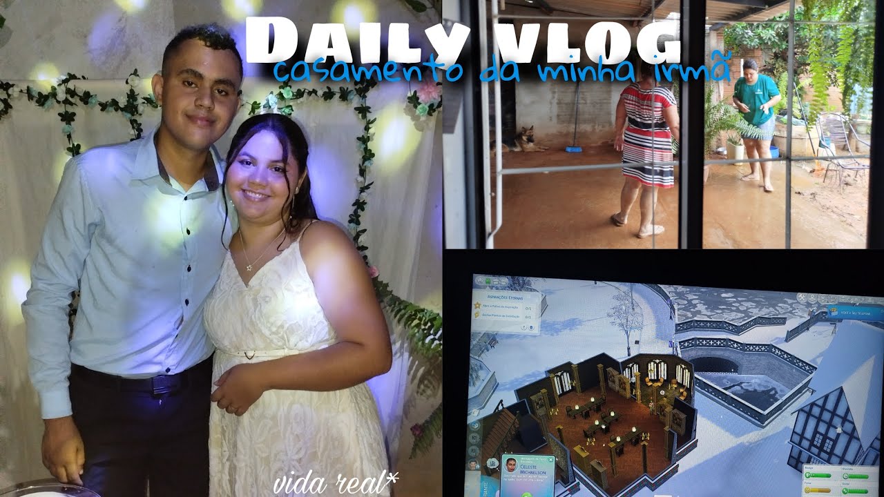 DAILY VLOG REAL | CASAMENTO DA MINHA IRMÃ ( tava doente ) 