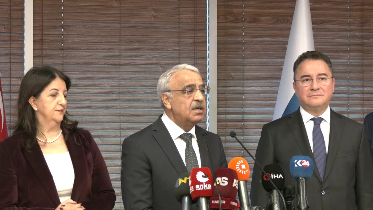 DEM Parti İmralı Heyeti, DEVA Partisi ziyareti sonrası ortak a&ccedil;ıklama yapıyor