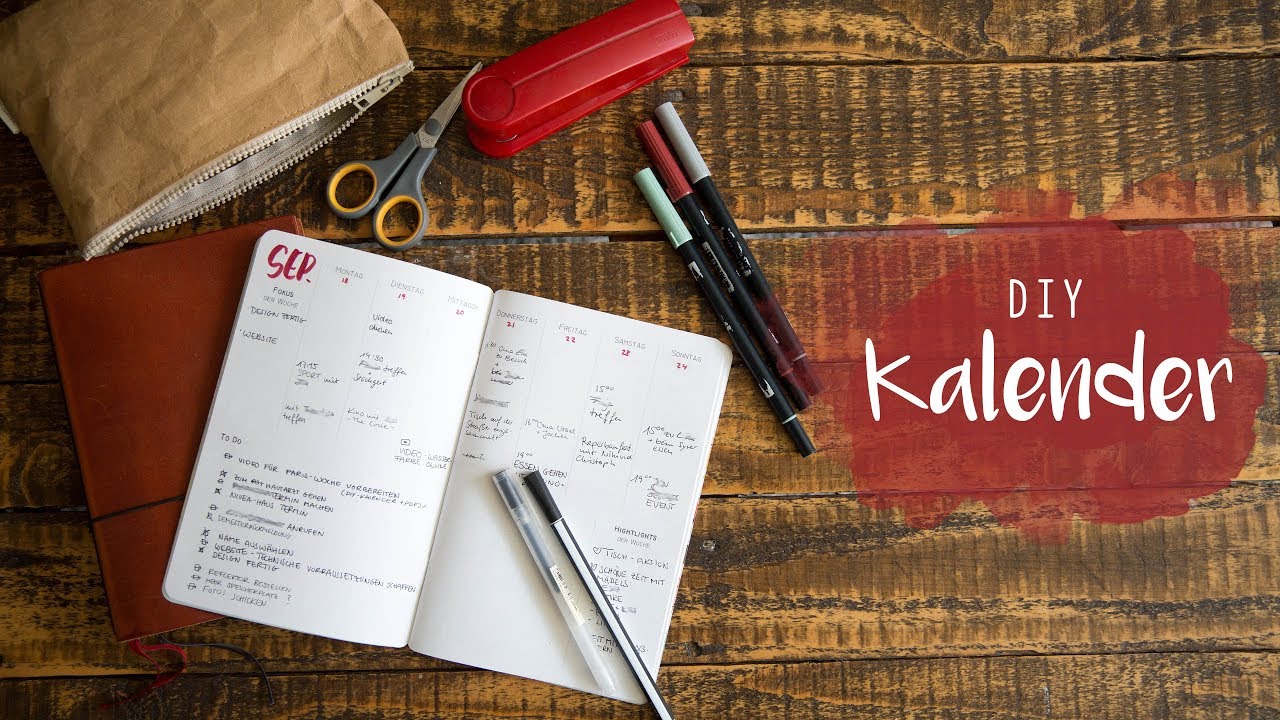 DIY Kalender - selbst ausdrucken & verschönern