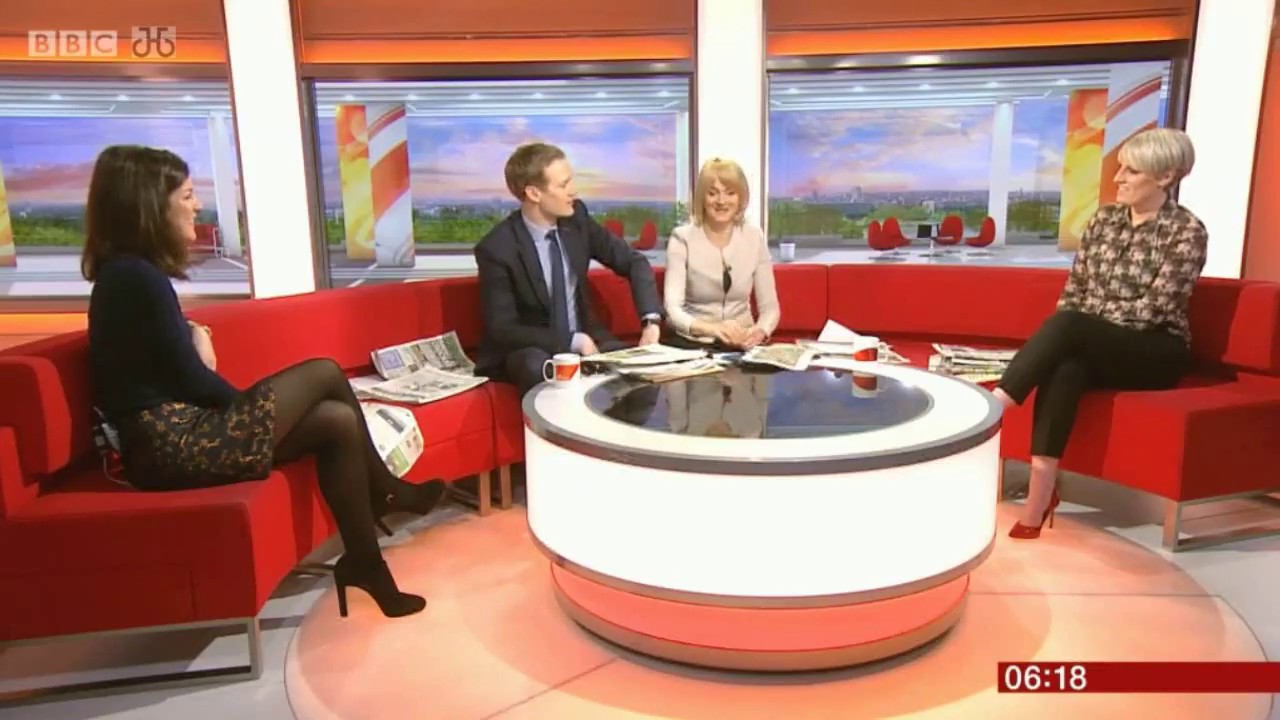 Katherine Downes in Sheer Black Tights!  BBC Breakfast 13/3/18