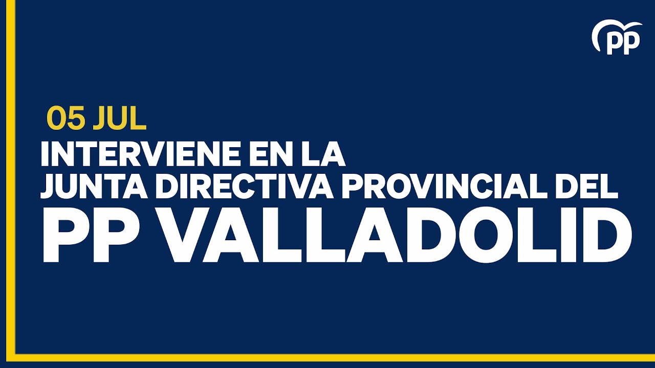 Miguel Tellado interviene en la Junta Directiva Provincial del PP de Valladolid