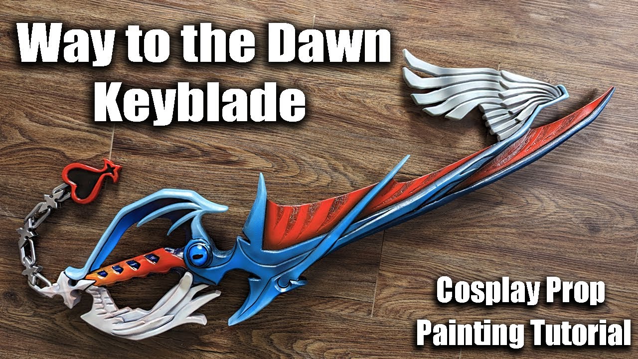 How to Paint the Way to the Dawn Keyblade from Kingdom Hearts | Cosplay Airbrush Painting Tutorial