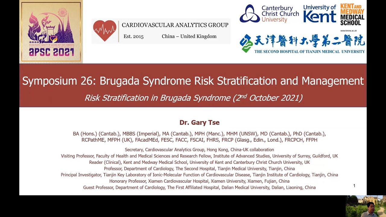 APSC 2021: Brugada Syndrome Risk Stratification