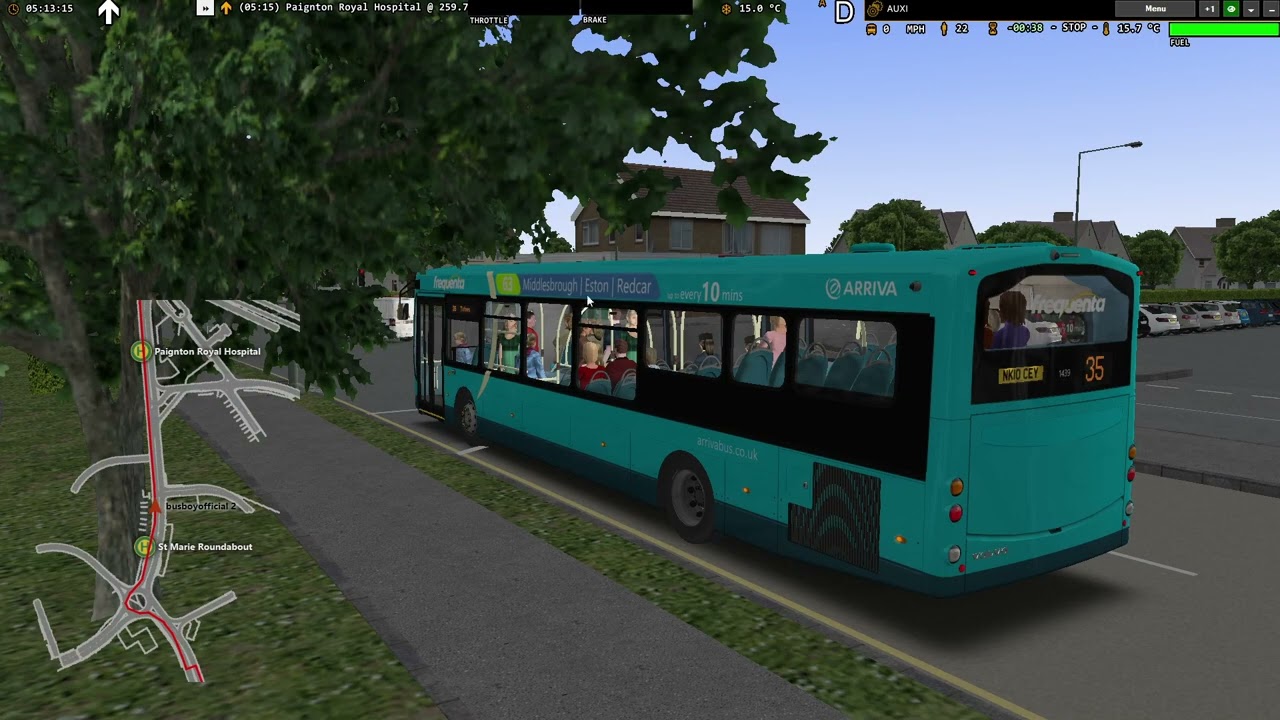 Omsi 2 wright VDL Pulsar 2 SB200 1439 NK10 CEY 35 to totnes town centre
