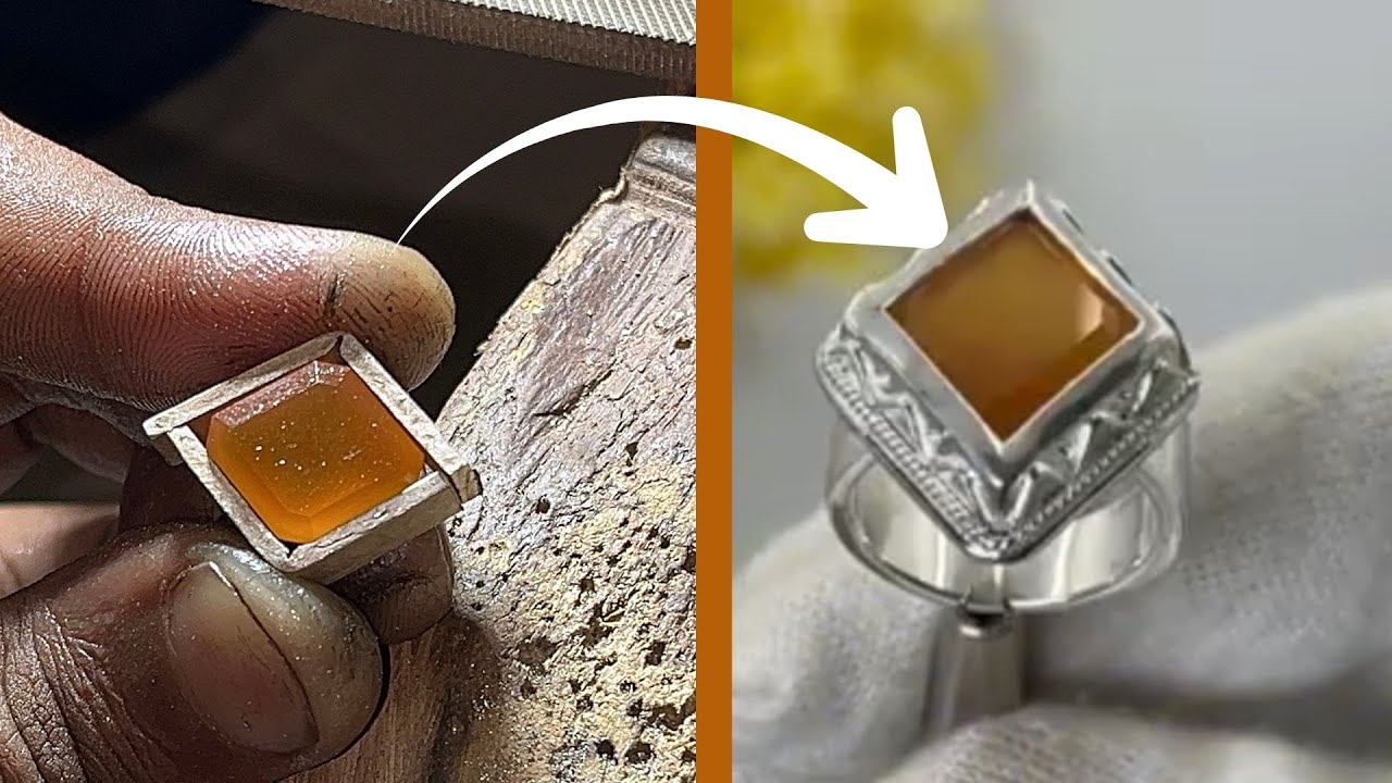 Custom Agate Ring | Designed for Pakistani Client