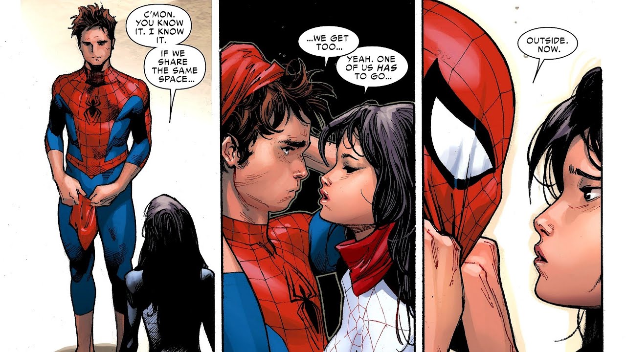 Silk breaks into Spider-Man's room...