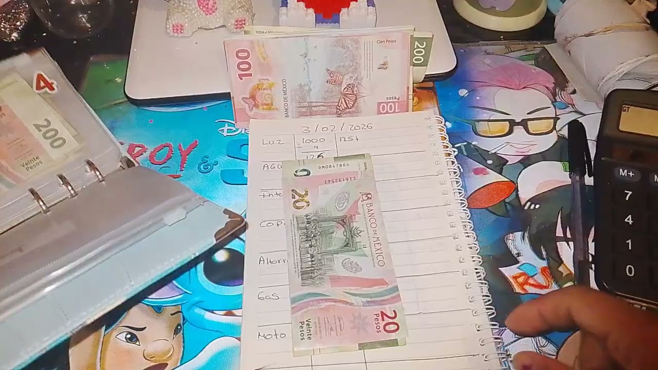 Mi relleno de sobres de gastos fijos de la primer semana de febrero 