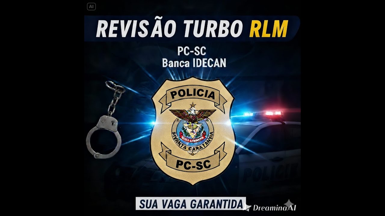 Revisão Turbo - RLM - PC-SC - Banca IDECAN - Parte 3