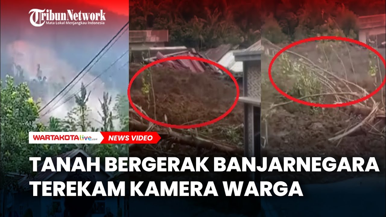 Kamera Warga Rekam Detik-Detik Tanah Bergerak Longsor di Banjarnegara