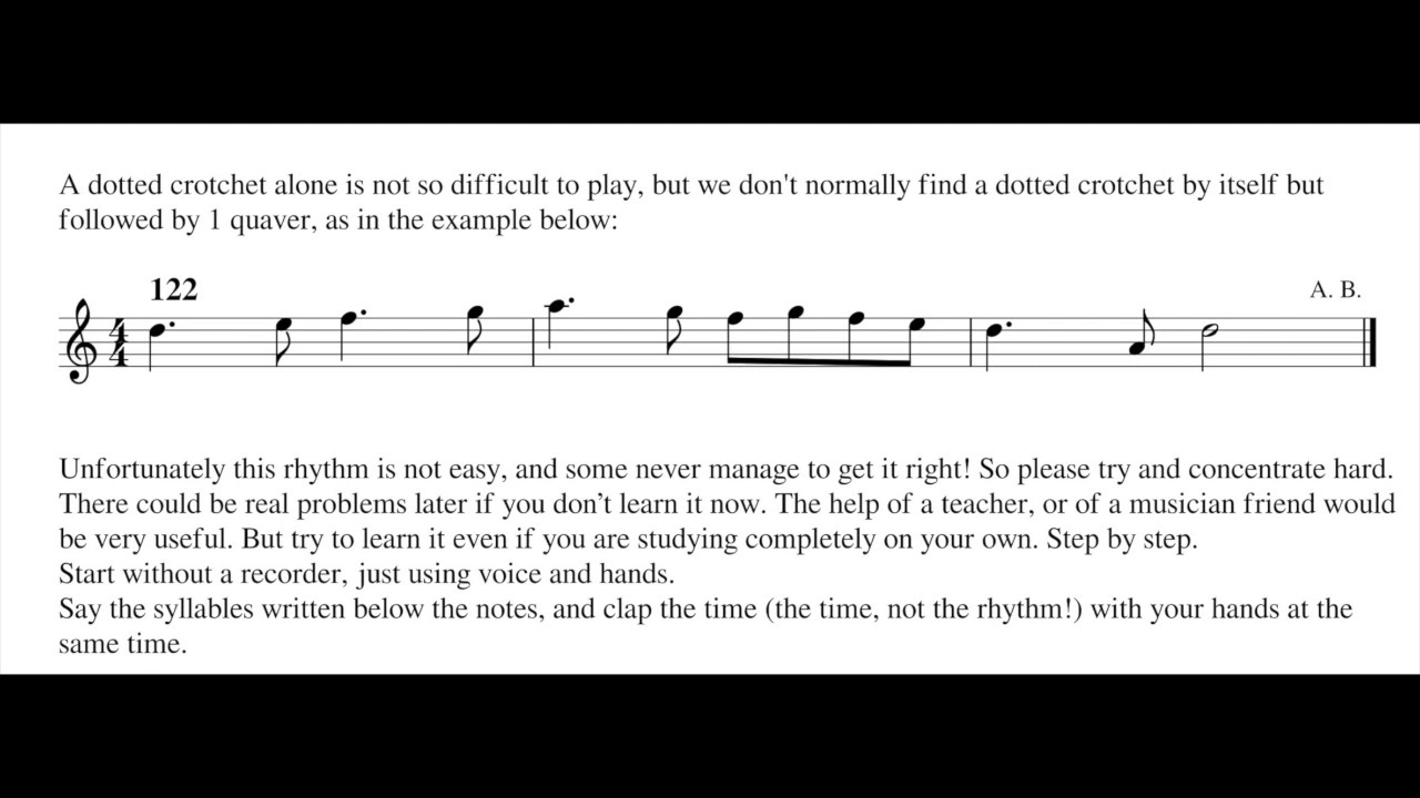 Alto recorder step by step 8th lesson, exercises  118-132