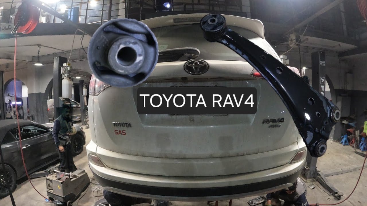 Cómo reemplazar el buje del brazo de arrastre ... Toyota RAV4 2006-2018 (especificaciones de torque)