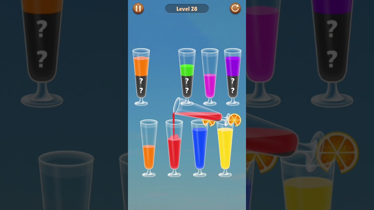 ✨ Satisfying Water Sort Puzzle &ndash; Level 28 #satisfying #games #shorts #asmr