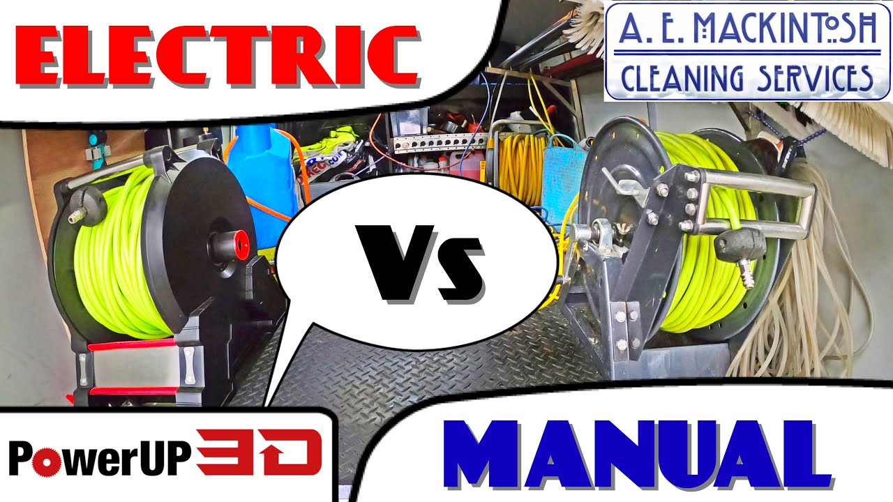 Electric Vs Manual Hose Reel For Window Cleaning