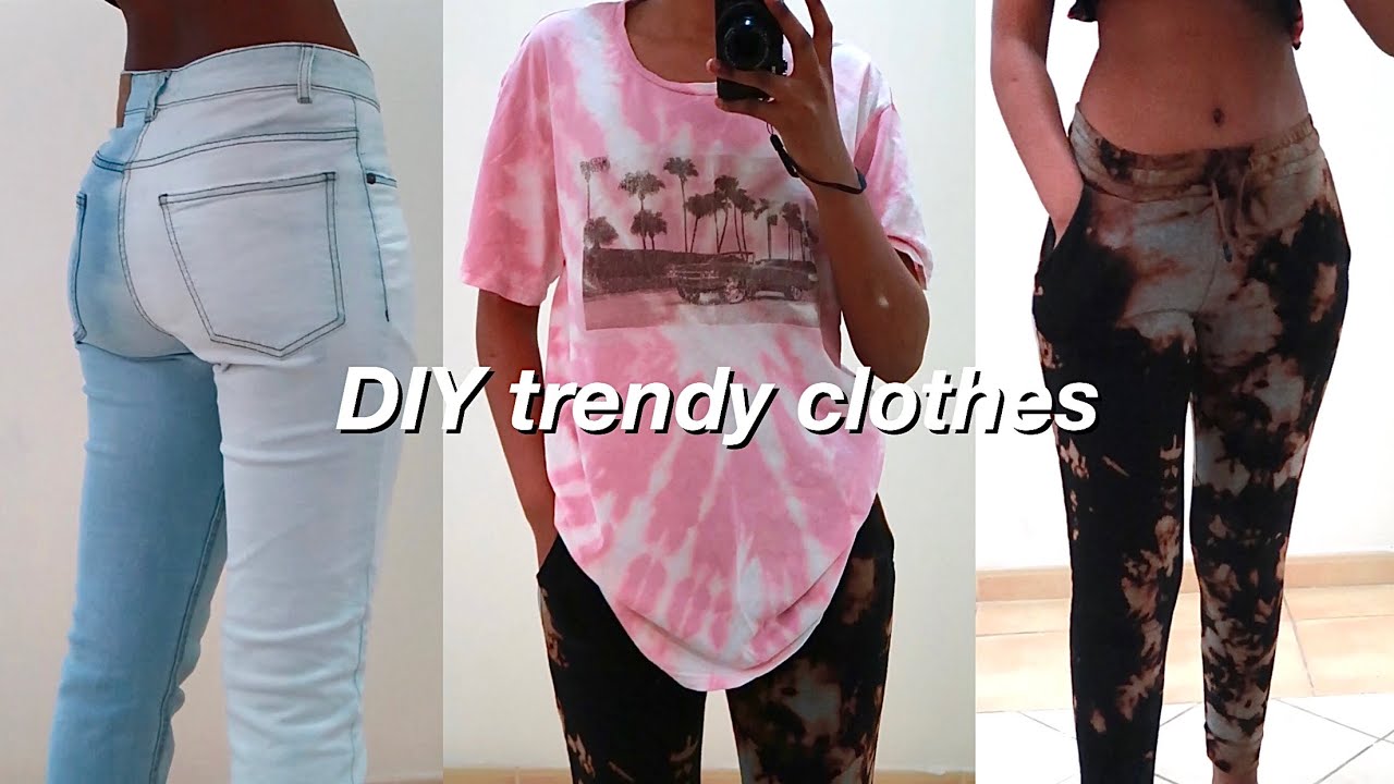 DIY TIE DYE CLOTHES (rubber bands alternative)