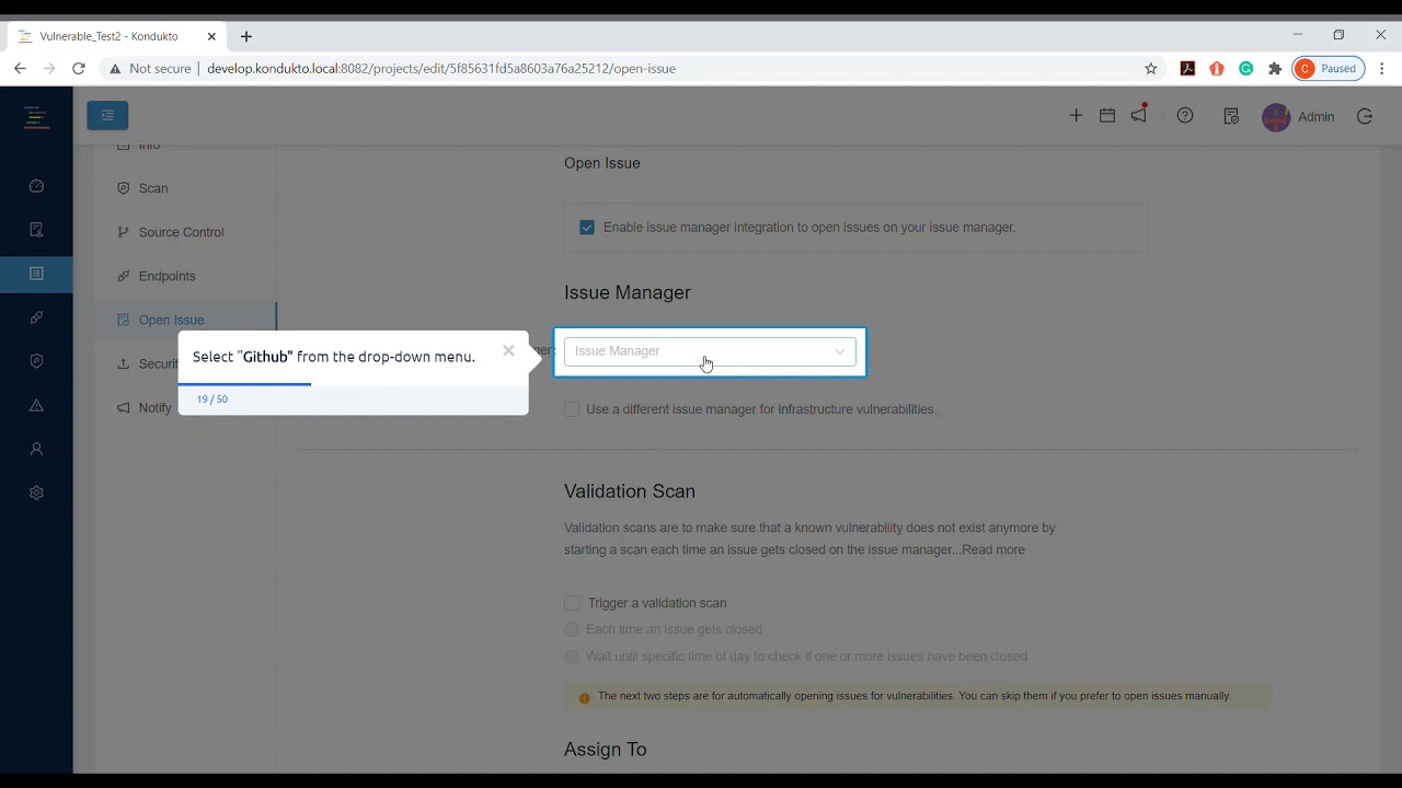 How To Open Issues On Issue Managers With Kondukto
