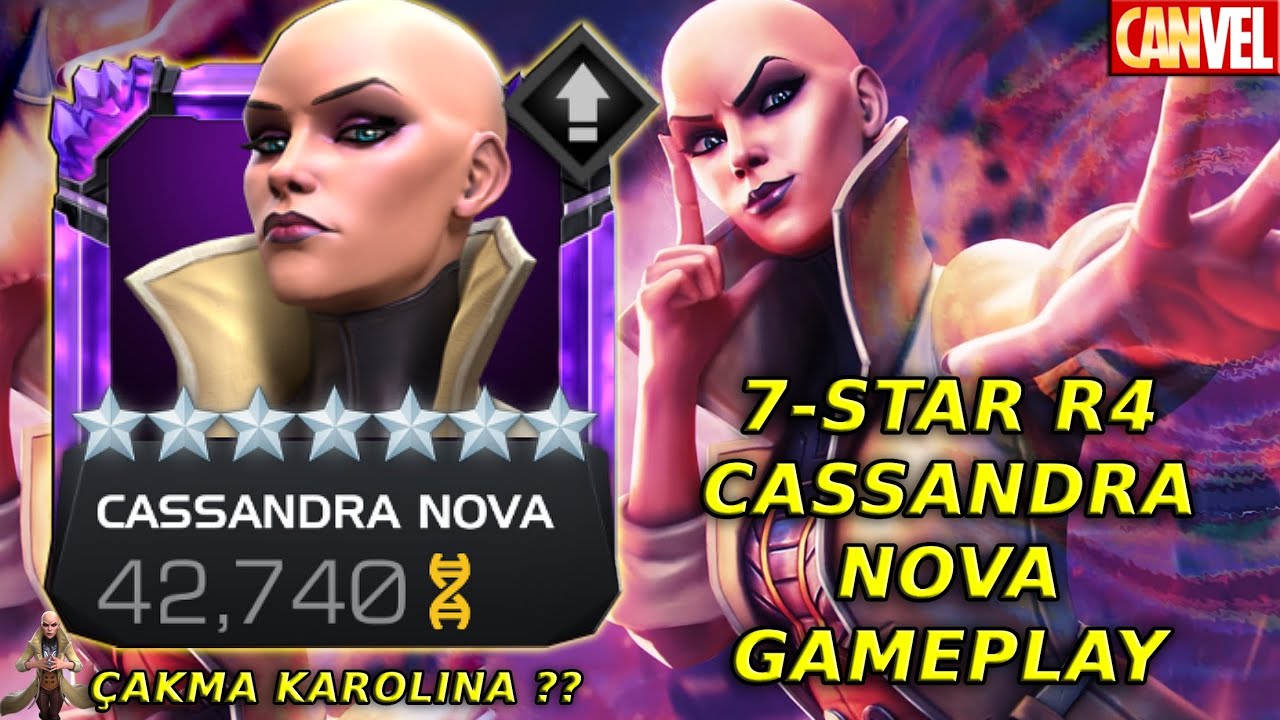 7-STAR R4 CASSANDRA NOVA GAMEPLAY | TATMİN EDİCİ HASAR ÇIKIŞI, ÇOK İYİ NICK FURY ANTİSİ - MCOC