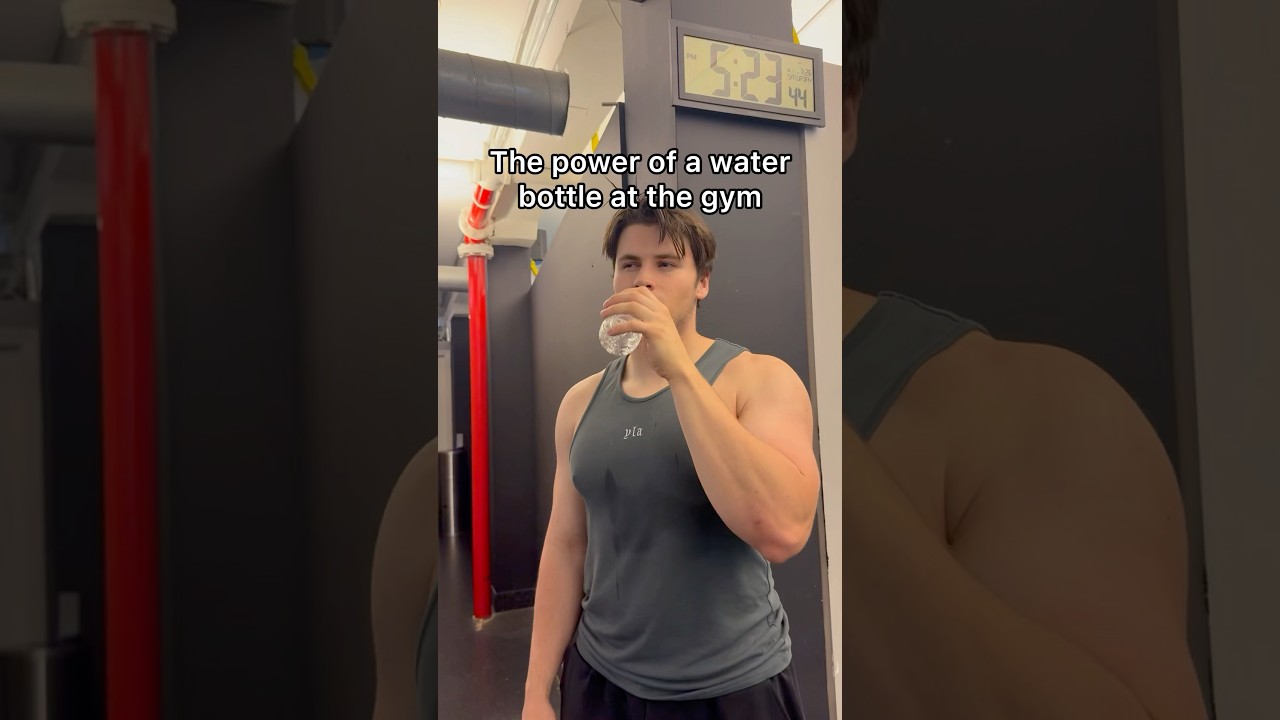 The power of a water bottle at the gym