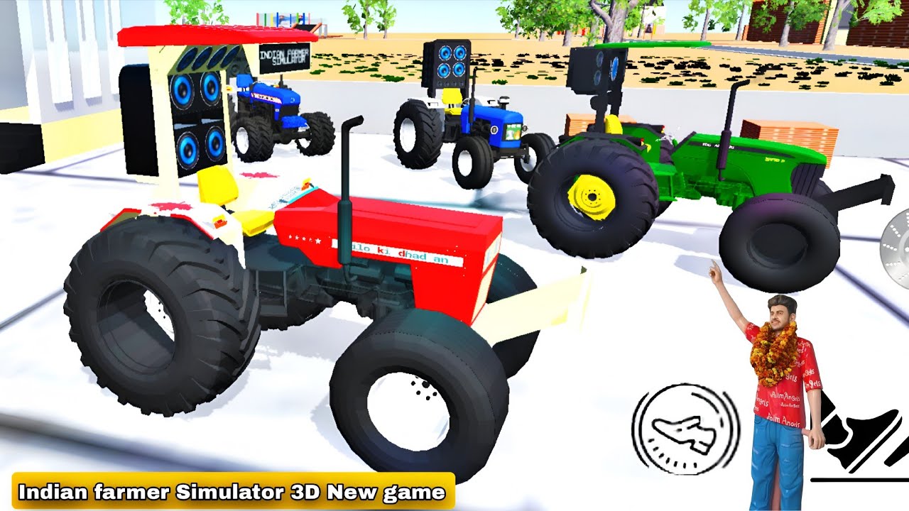 Indian farmer Simulator 3D New update - Nishu Deshwal Tractor Game - indian tractor wala game