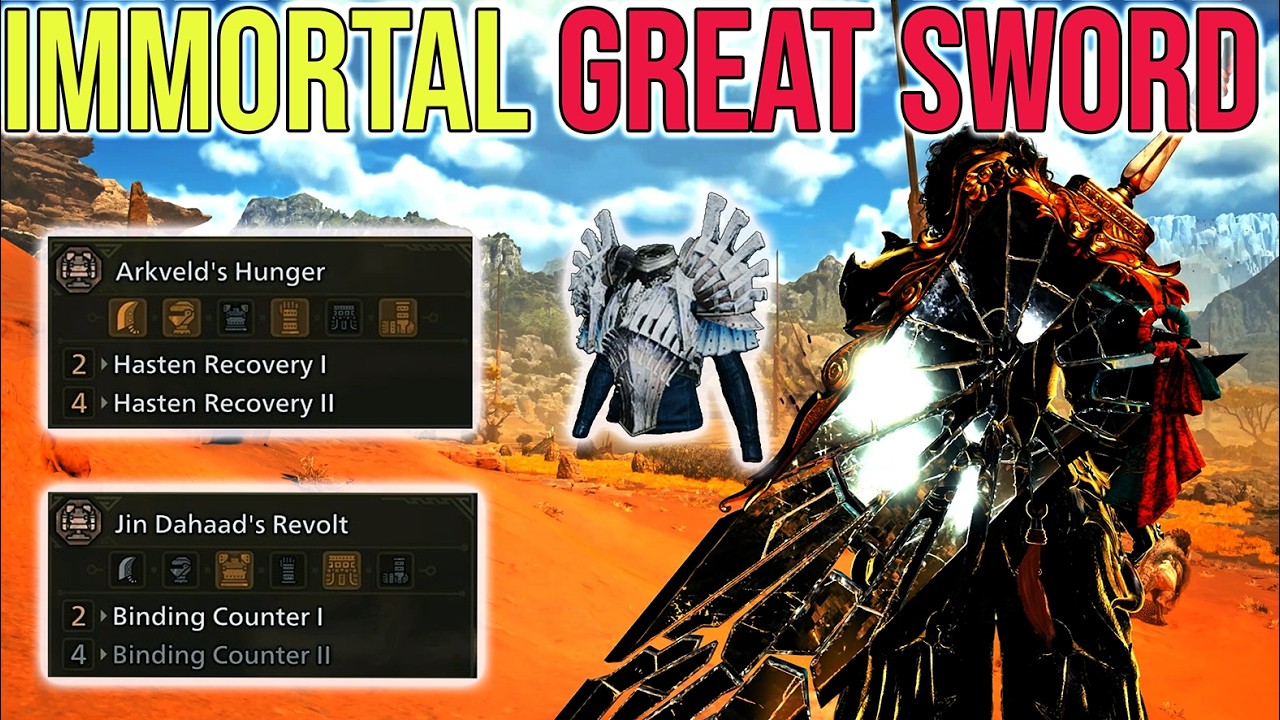 MH Wilds TU 4.5 Immortal Great Sword – TRUE Endgame Bruiser