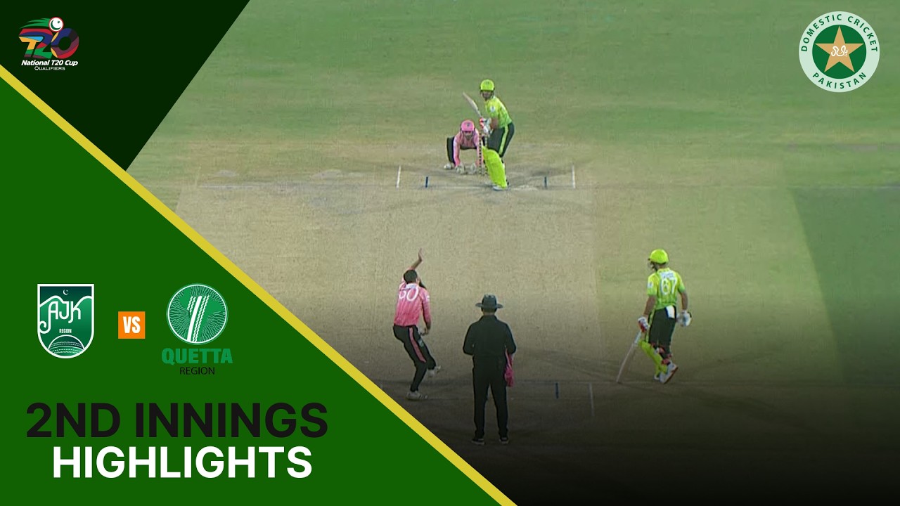 2nd Innings Highlights | AJK Region vs Quetta | ABS Developers National T20 Qualifier | M 18 | MZA1T